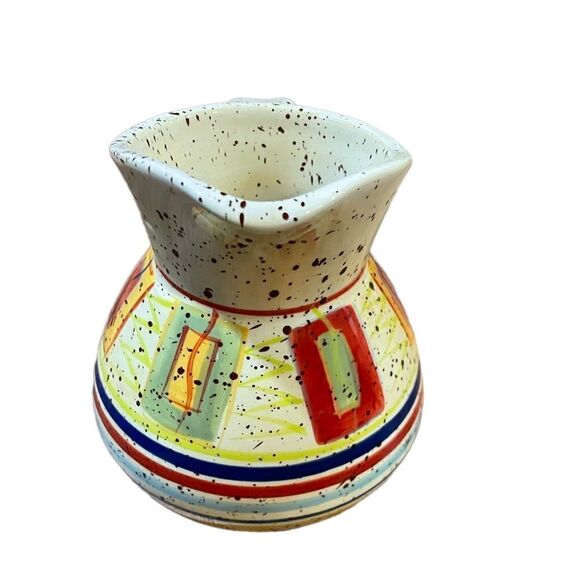Pfaltzgraff SEDONA stonewear Creamer Pitcher Multicolor Speckle southwest - Picture 9 of 10